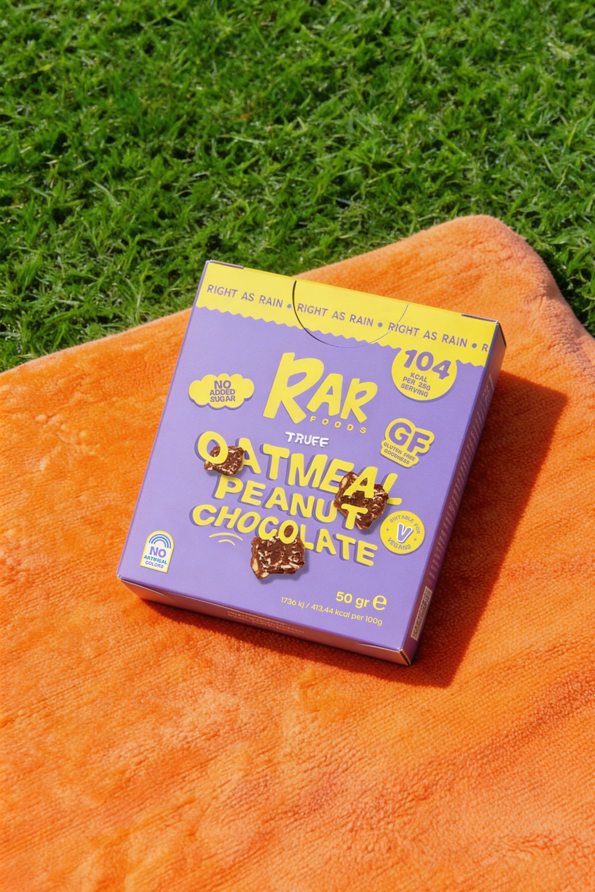 4 x Truff Oatmeal Peanut Chocolate 50 gr - RARFoods