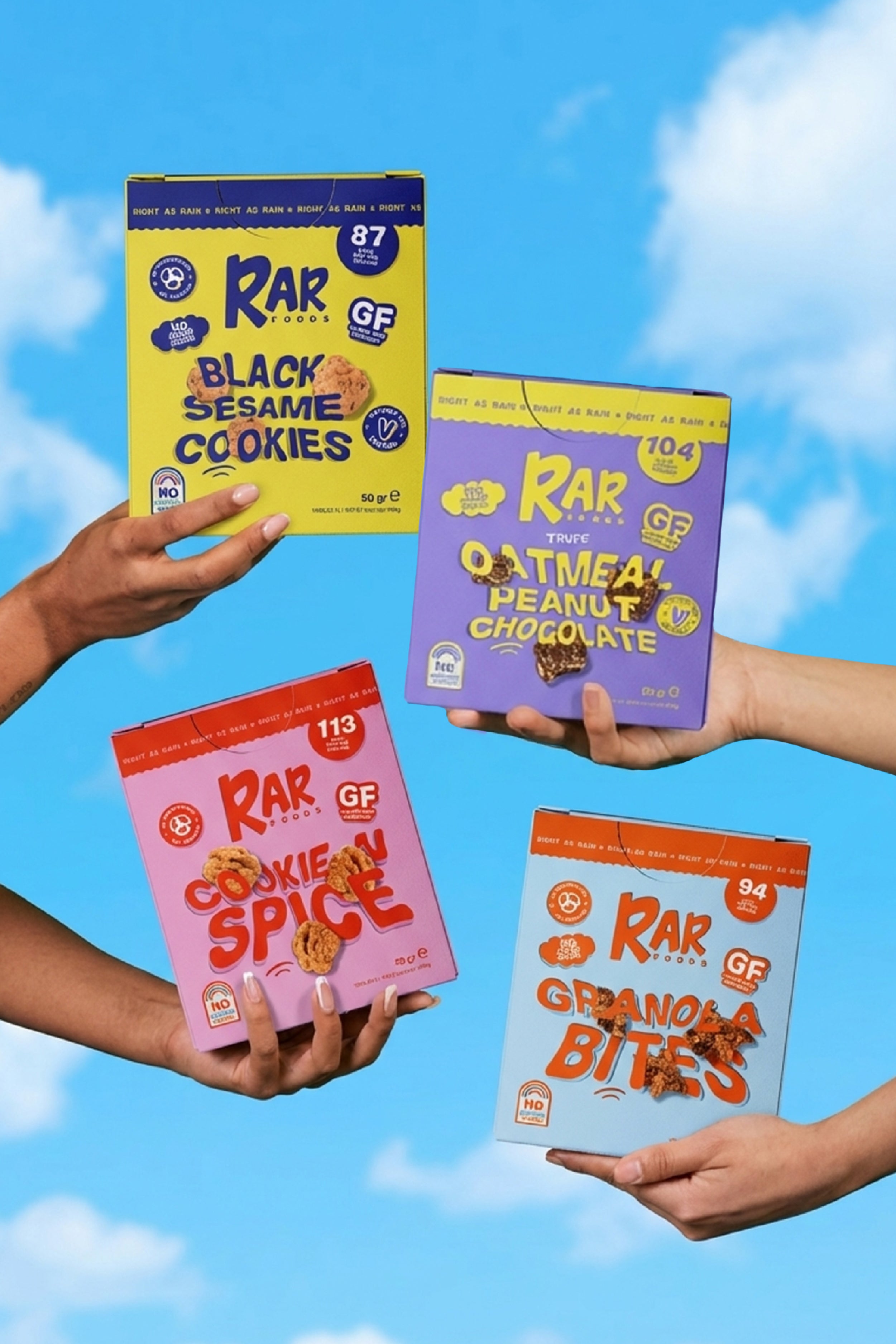 4x Cookie Mix 50 gr - RARFoods