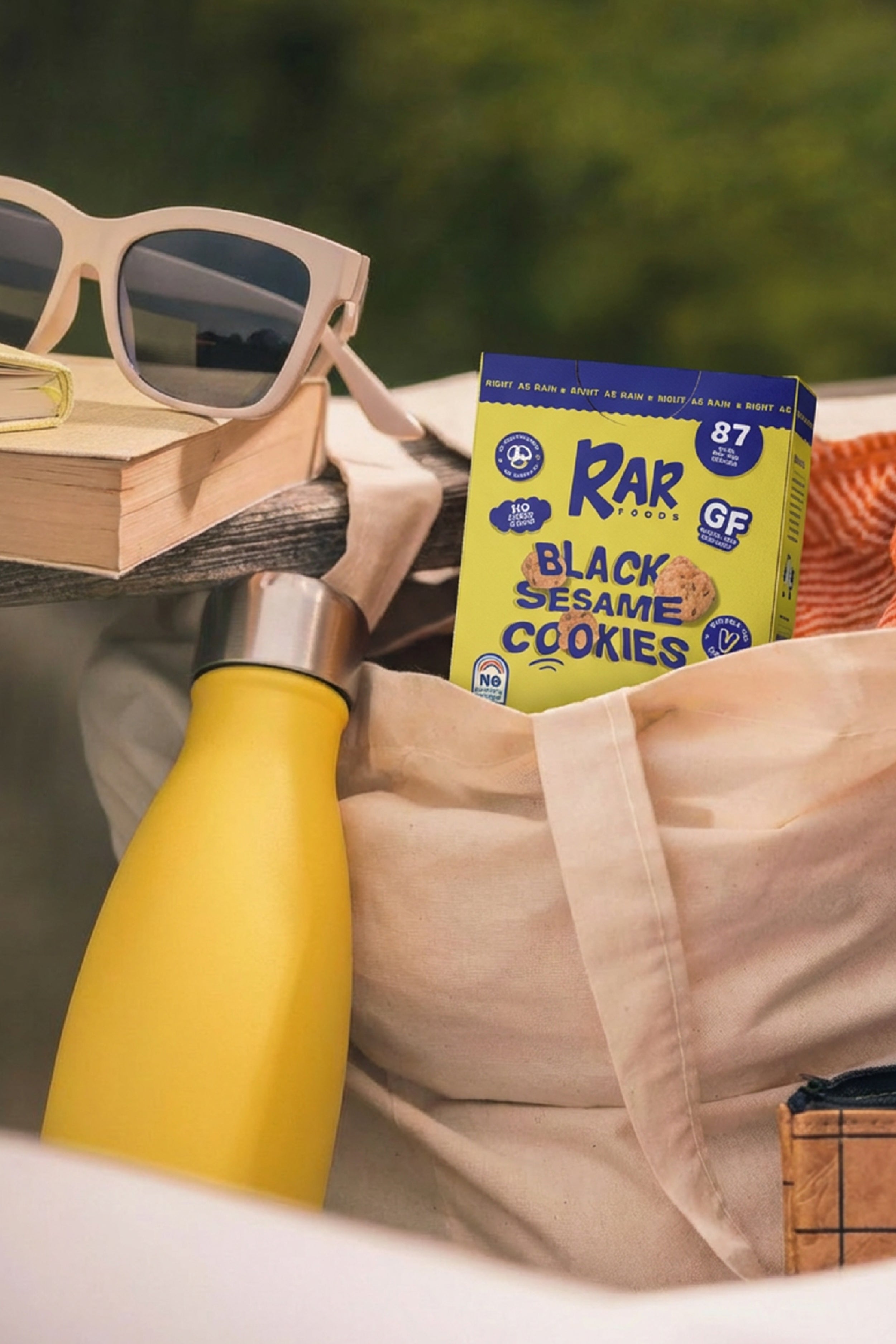 8 x Black Sesame Cookies 50 gr - RARFoods