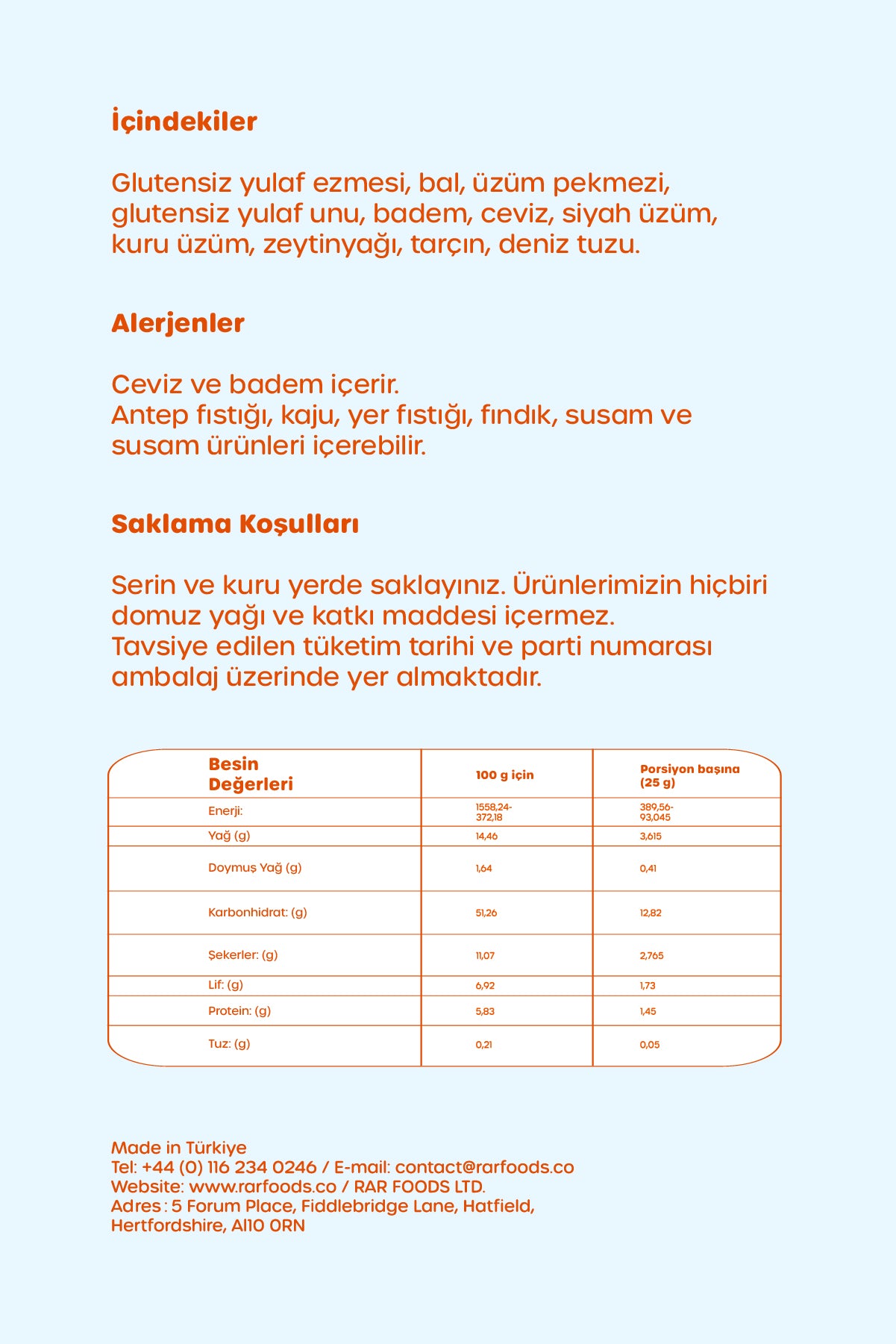 4x Granola Bites 50 gr - RARFoods